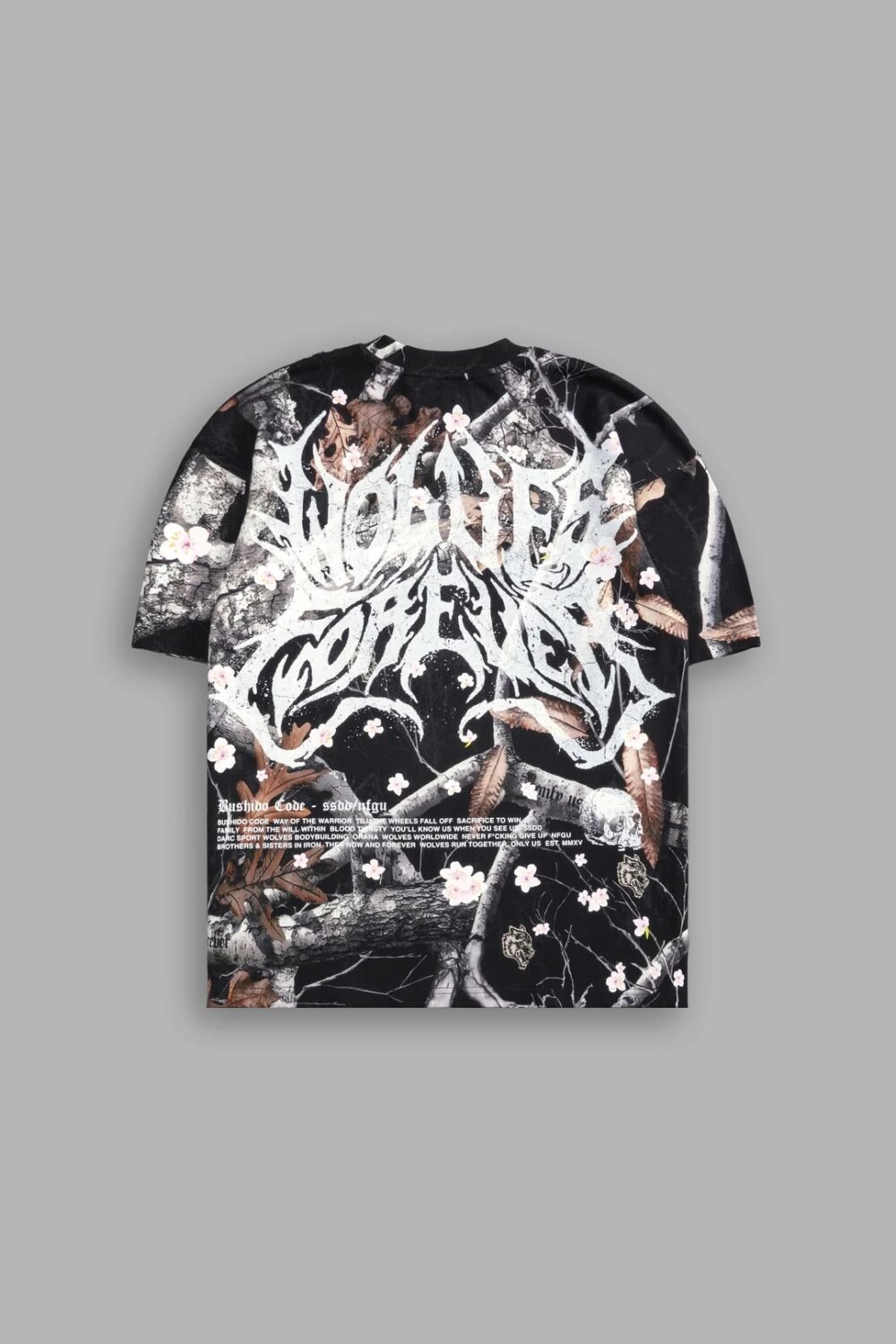 Metal Cherry Blossom Oversized Woodland Camo | DARCSPORT