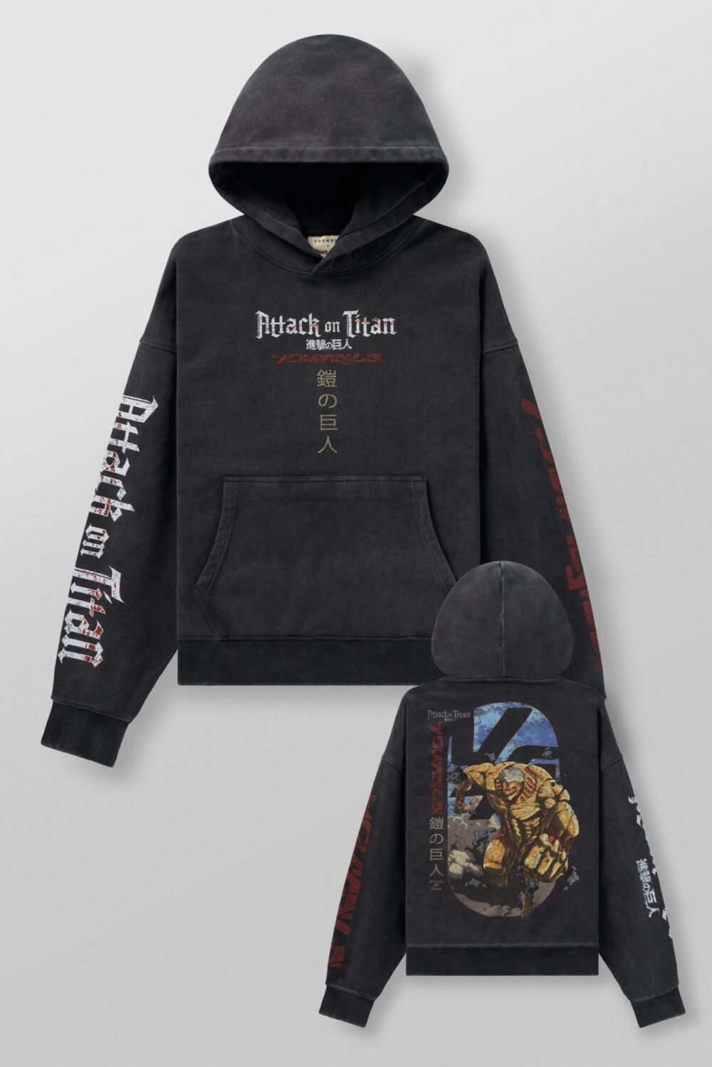 5129 - AOT x YLA Pullover Hoodies | YOUNGLA