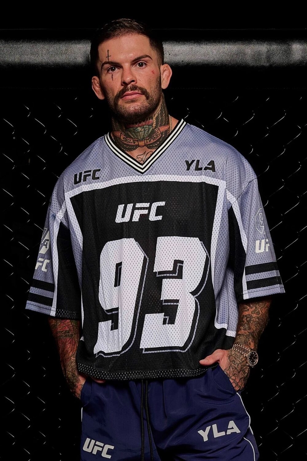 4207 - UFC JERSEY Grey / Black | YOUNGLA