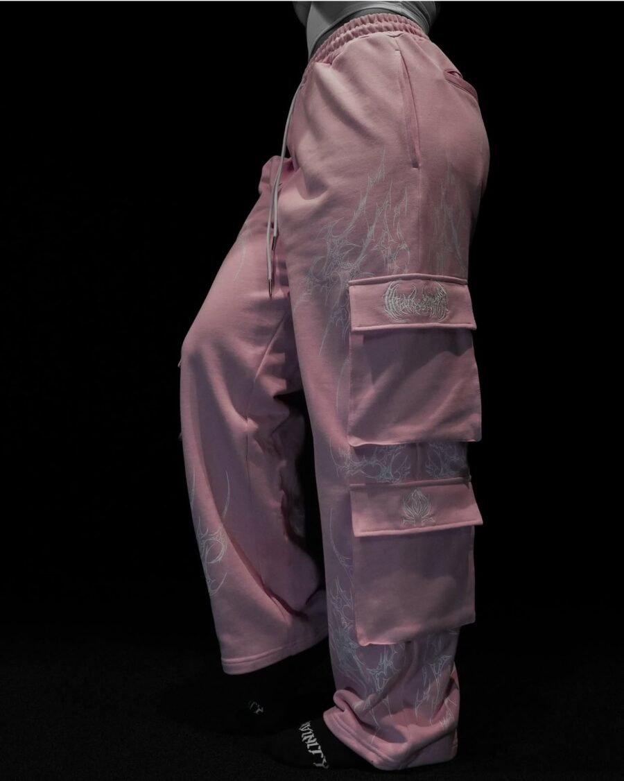 Oversized Luxury Cargos Pink | BREATHEDIVINITY