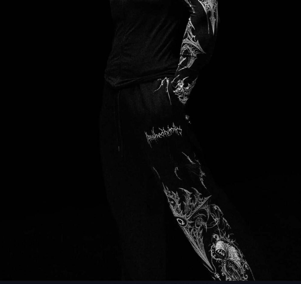 Blood Oath Uncuffed luxury sweatpants [VOID BLACK] | BREATHEDIVINITY