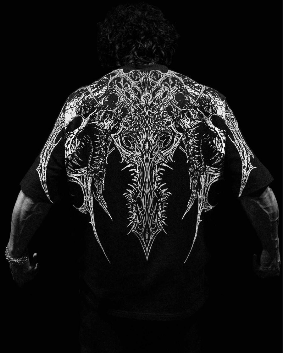 Deathclaw Oversized T-shirt [VOID BLACK] | BREATHEDIVINITY