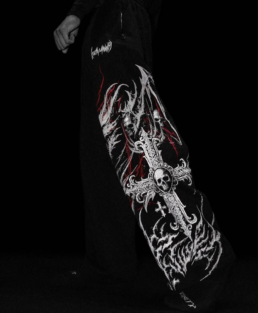 Wyvern Uncuffed luxury sweatpants [HEAVENLY RED SEP]  BREATHEDIVINITY