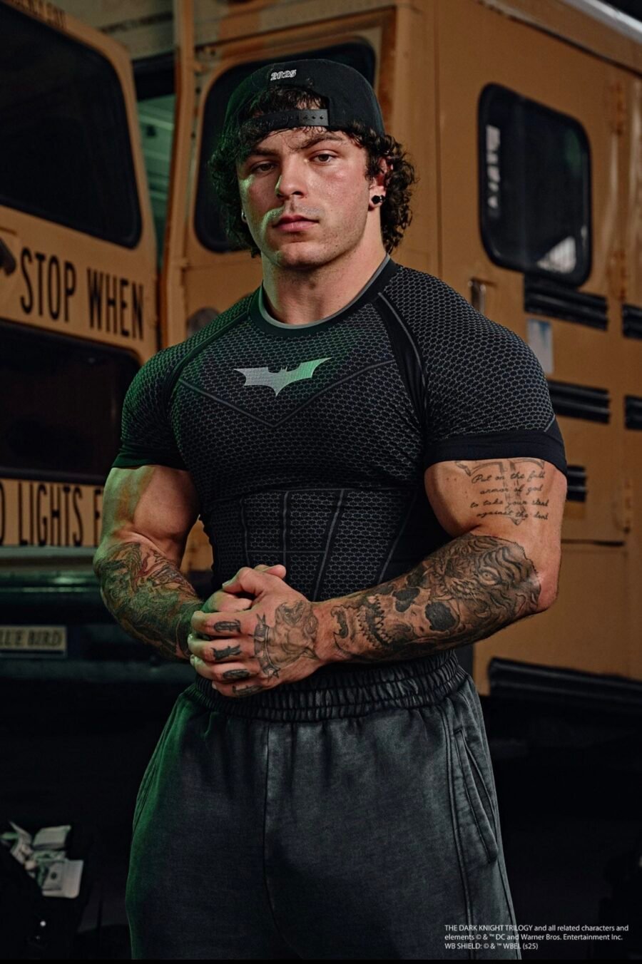 4259 - Batman Compression Tees Black