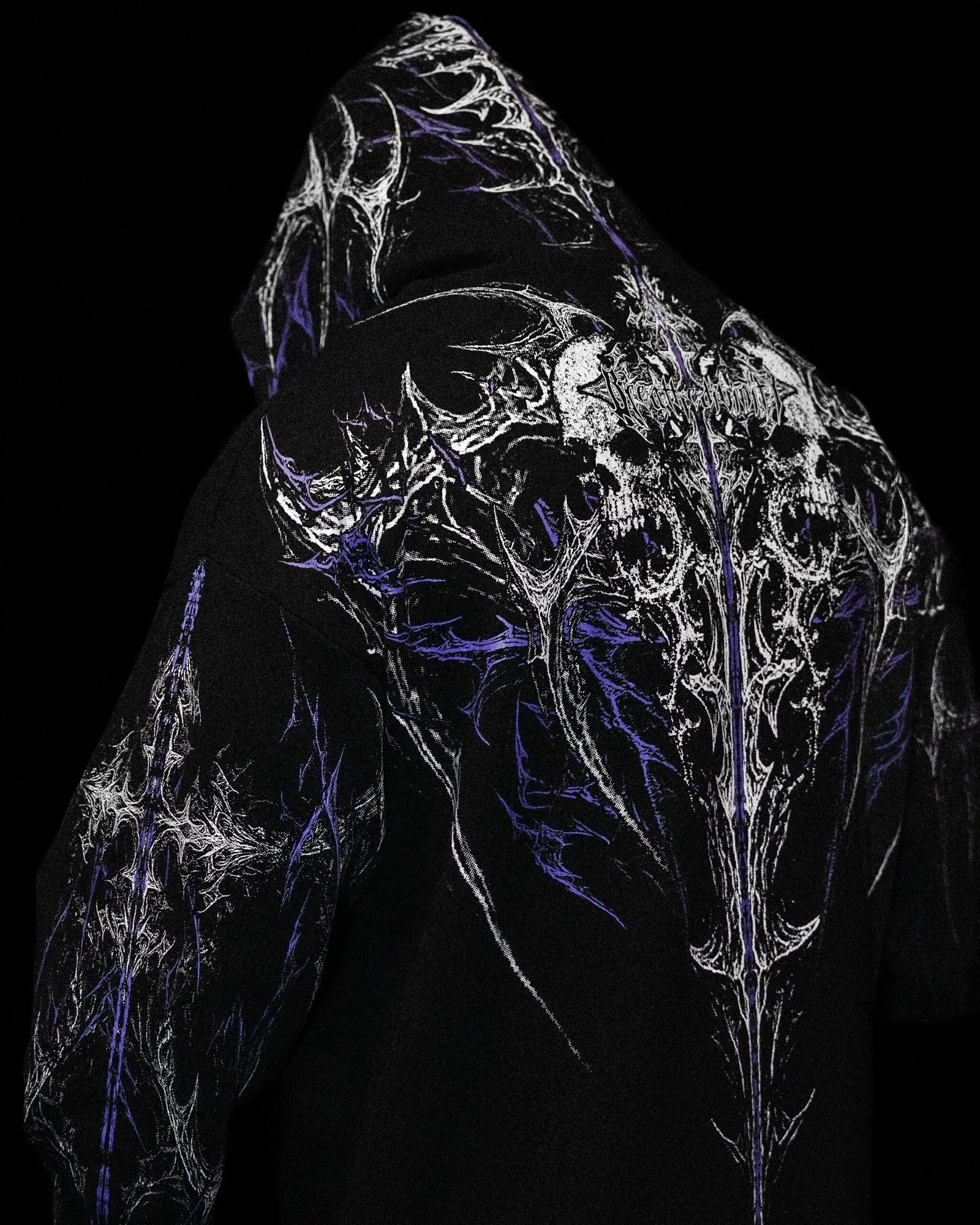 Prototype X Oversized pullover hoodie [HOLLOW PURPLE OCT ] | BREATHEDIVINITY