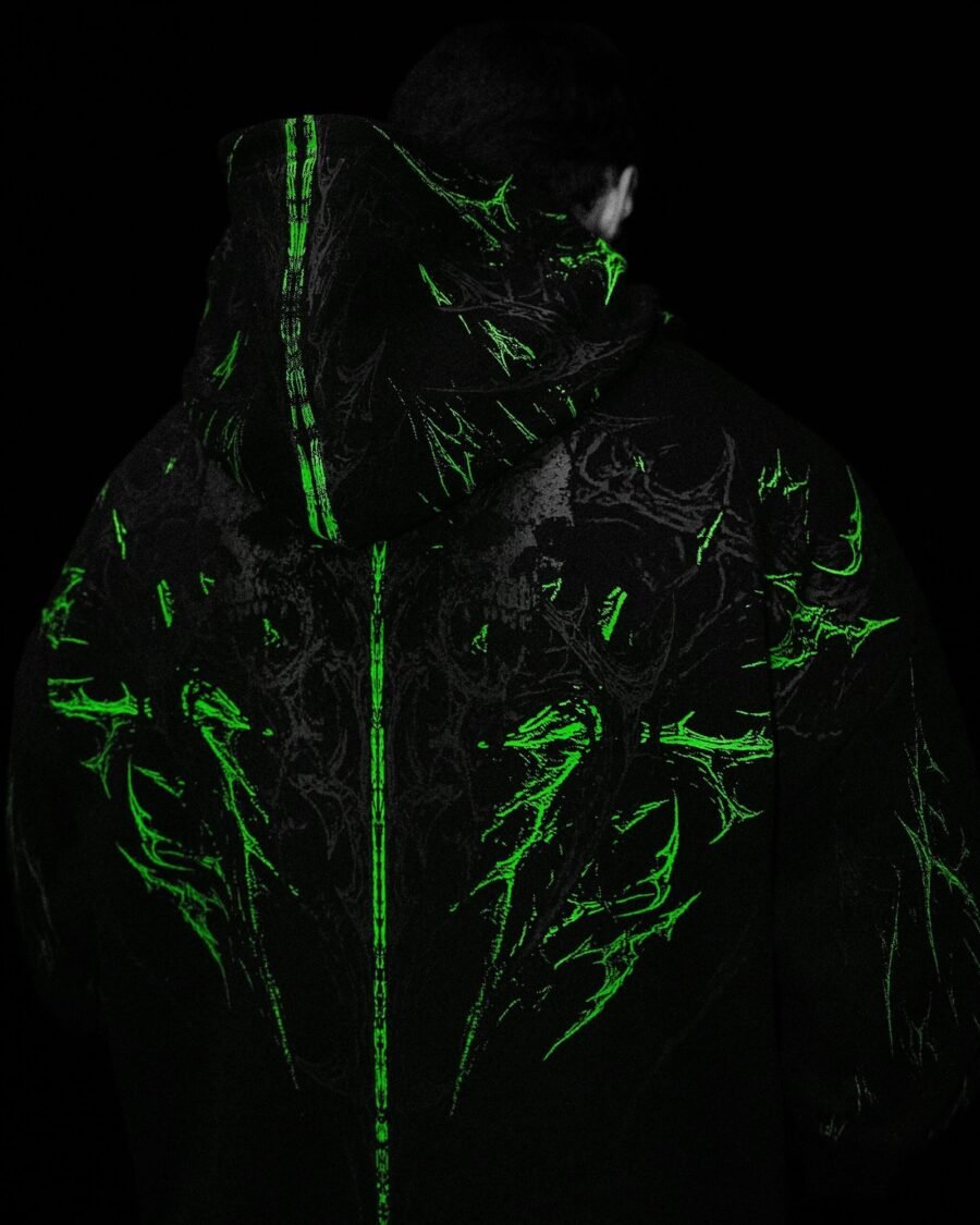 Prototype X Oversized pullover hoodie [NEON GREEN OCT] | BREATHEDIVINITY