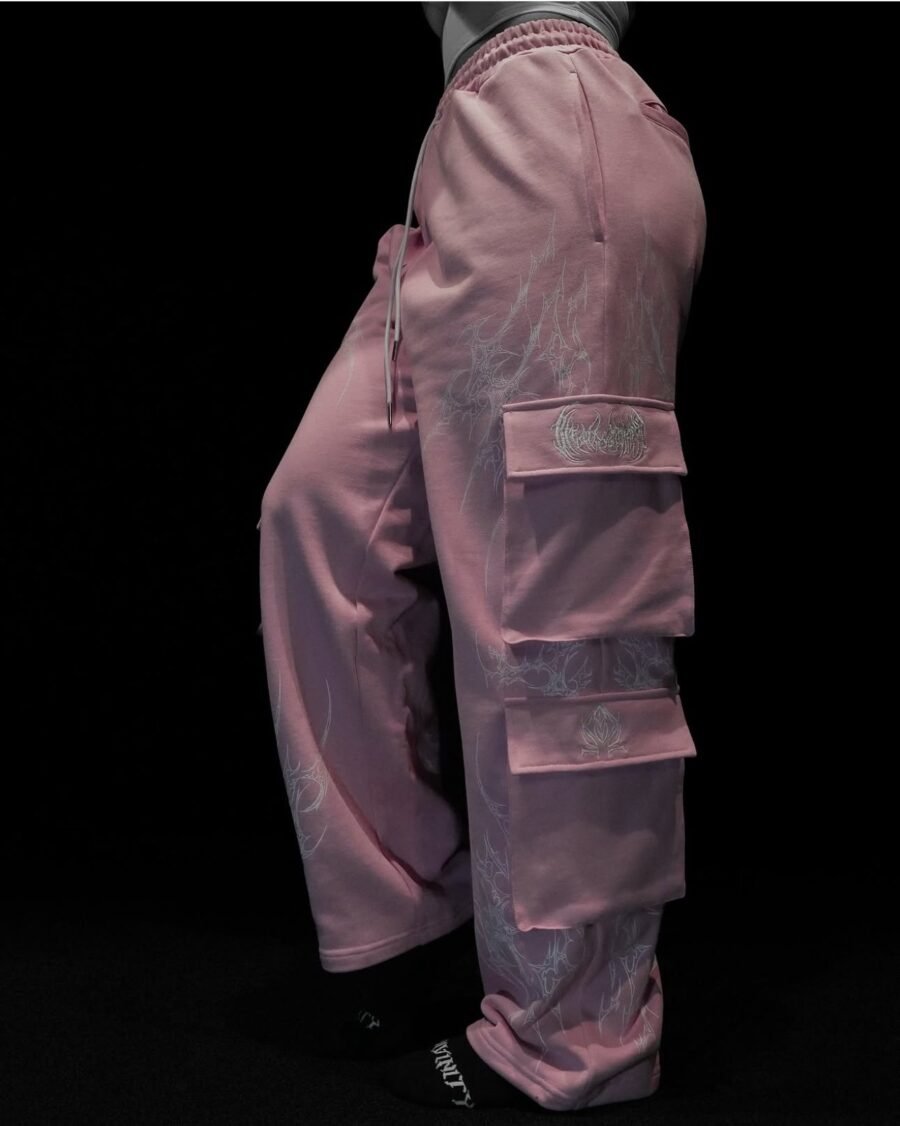 Oversized Luxury Cargos  Pink | BREATHEDIVINITY