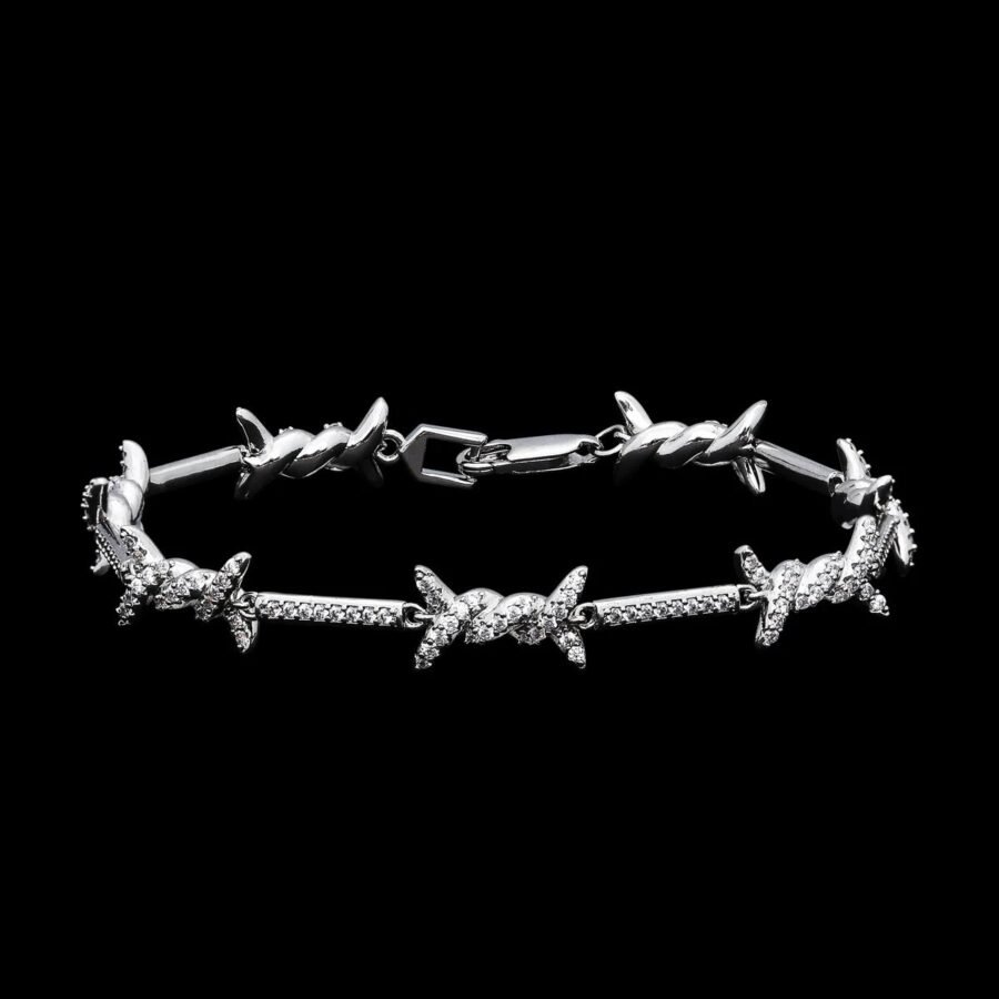 Iced Barbed Wire Bracelet RG370 | RGMNT