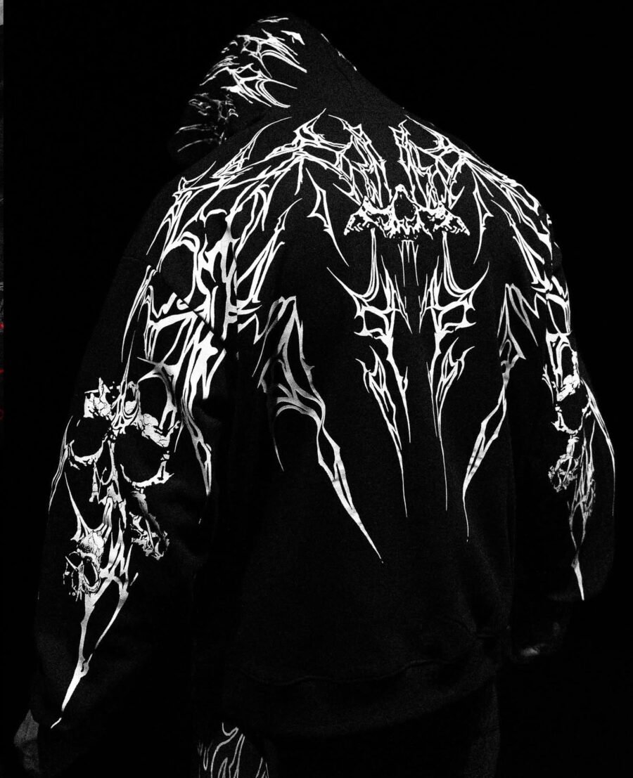 Doomslayer Pullover Hoodie [Void BLACK NOV] | BREATHEDIVINITY