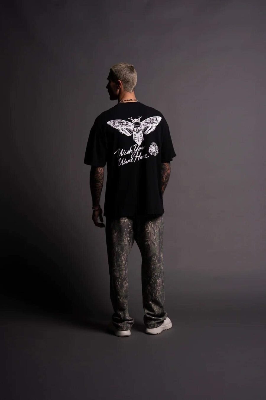 Wish You  Were Here "PREMIUM" Oversized Black | DARCSPORT