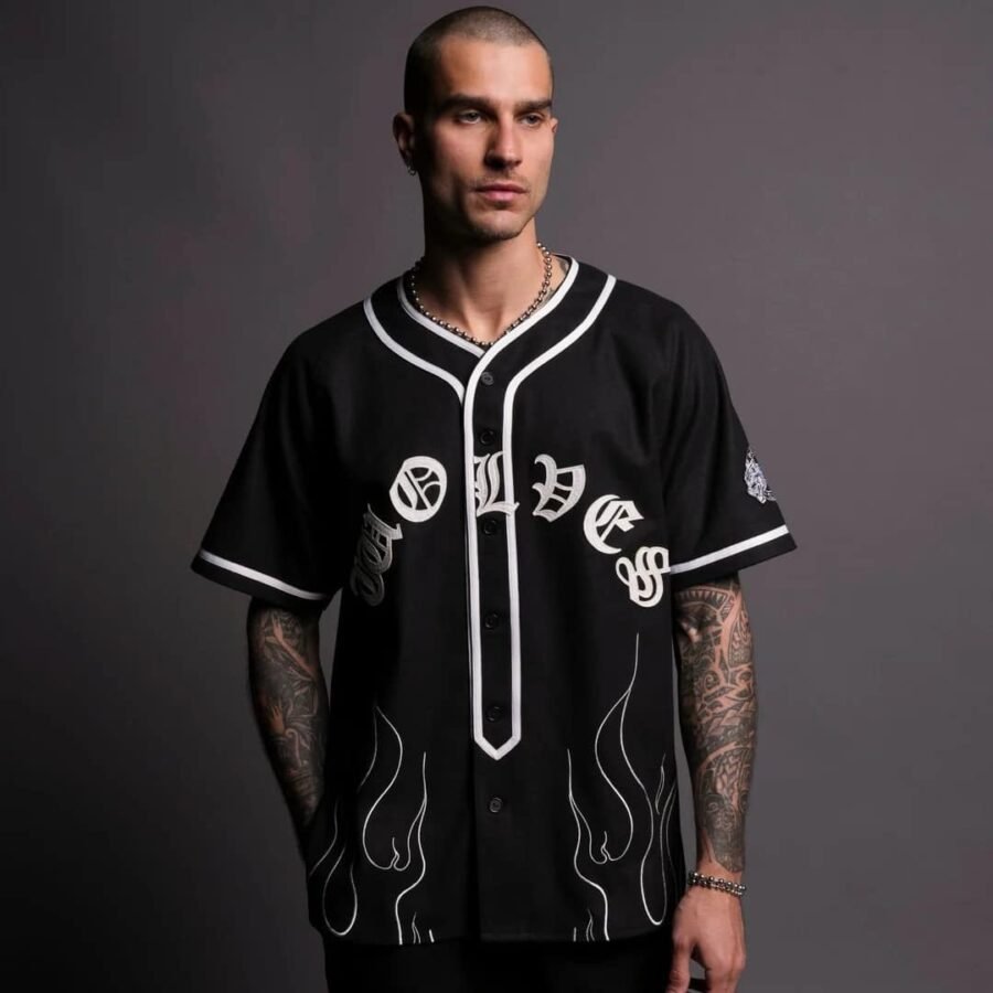 Slugger Baseball Jersey In Black | DARCSPORT
