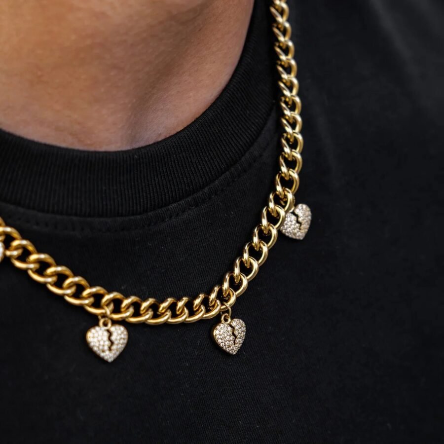 Broken Hearts Necklace - Gold | RGMNT