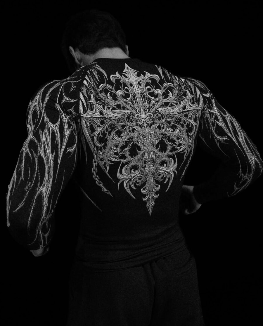 Void Tech Fallen Knight longsleeve Compression [VOID BLACK Febrero] | BREATHEDIVINITY