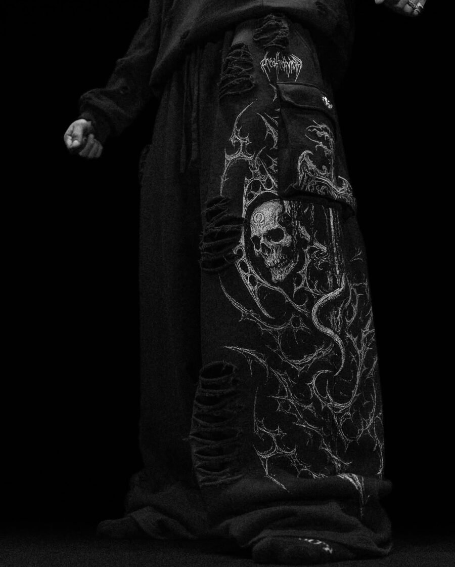 Mens Tarnished Uncuffed Luxury Cargos [CEMENT] | BREATHEDIVINITY