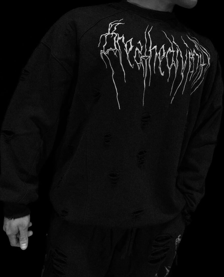 Tarnished Crewneck [VOID BLACK FEB] | BREATHEDIVINITY