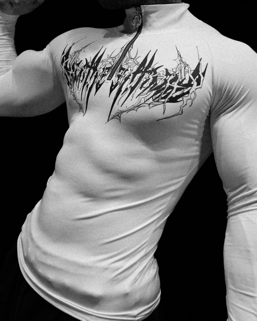 Void Tech Deathwing Longsleeve Quarter Zip Compression [DIVINE WHITE ...