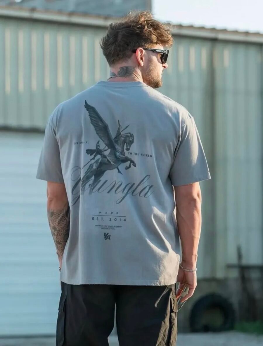 4118 Warrior Tees Grey | YOUNGLA