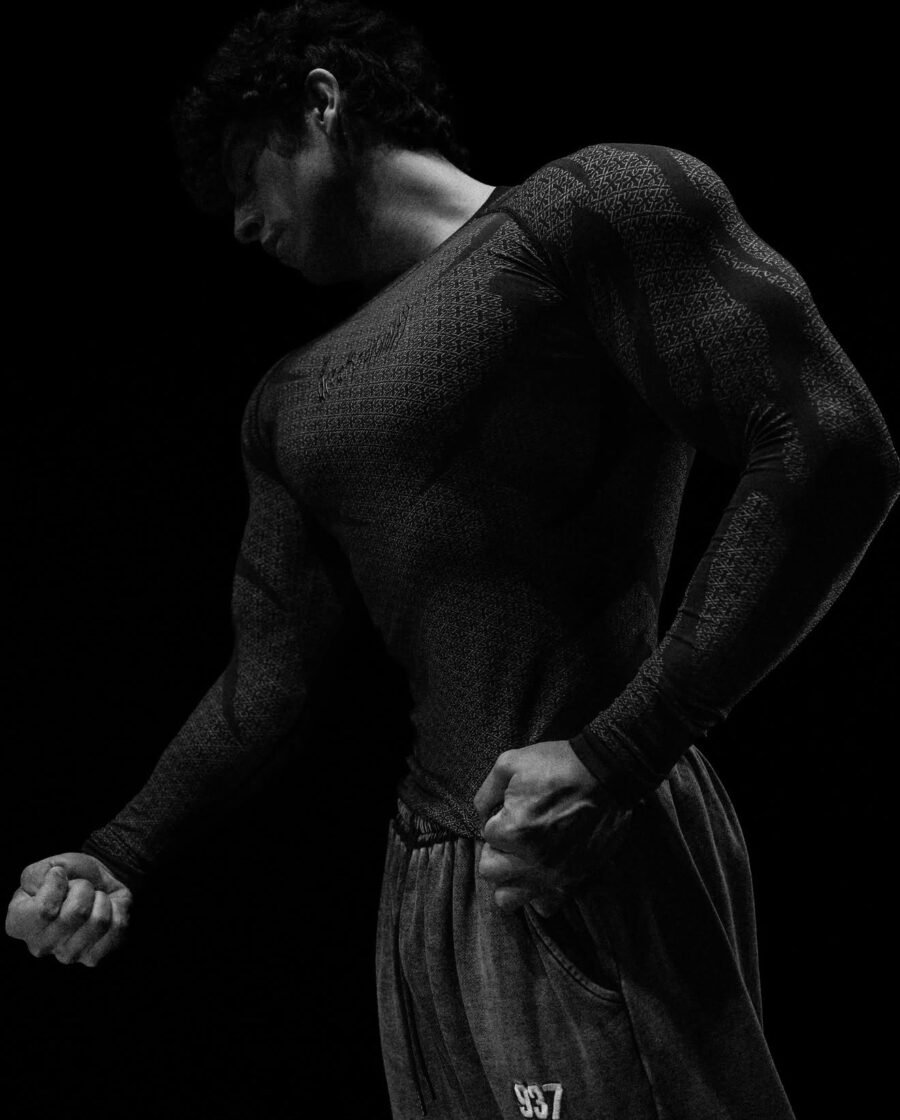 Doom Tech Armored Longsleeve Compression [ DARKNESS Mayo] | BREATHEDIVINITY