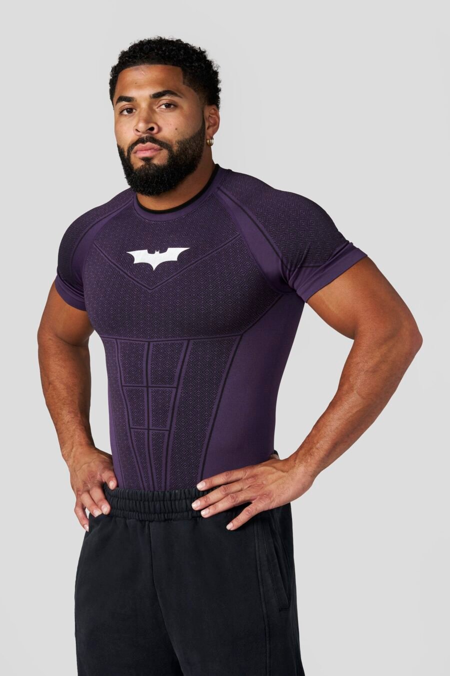 4259 - Batman Compression Tees - Purple Limited Edition