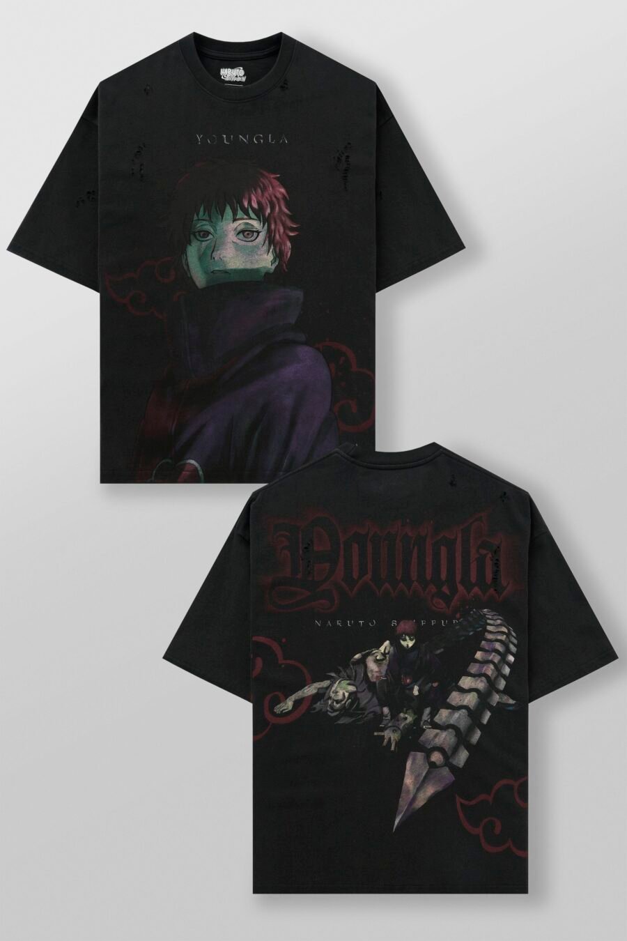 4318 - Naruto Distressed Tees - Sasori