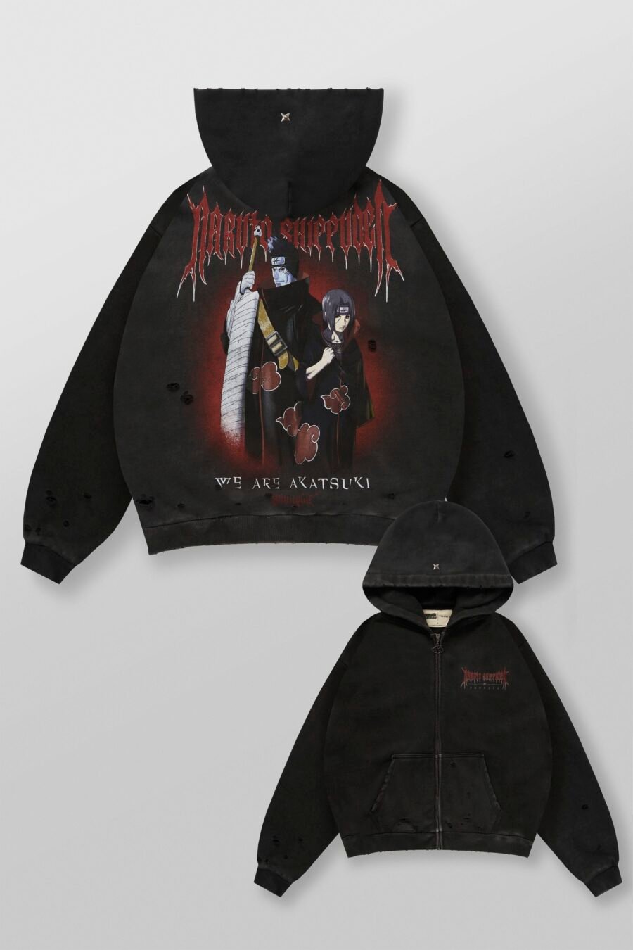 5086 - Naruto Zip-Up Hoodies - Itachi & Kisame