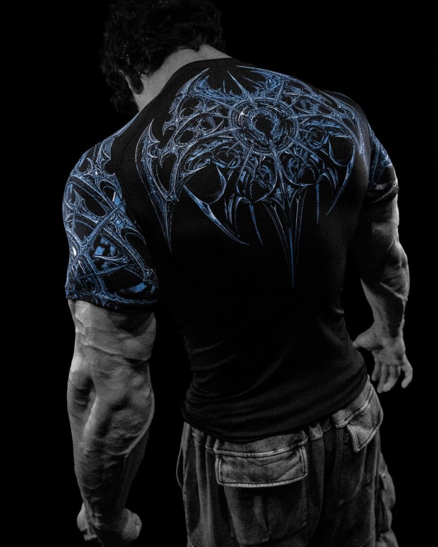 Void Tech™️ BloodBorne Shortsleeve Compression [Platinum Agosto] | BREATHEDIVINITY
