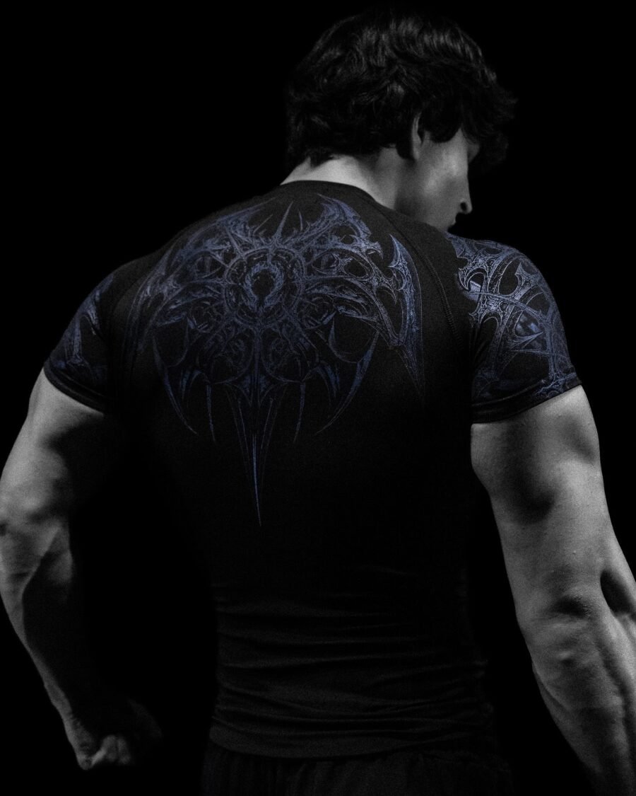 Void Tech™️ BloodBorne Shortsleeve Compression [Abyss Agosto] | BREATHEDIVINITY