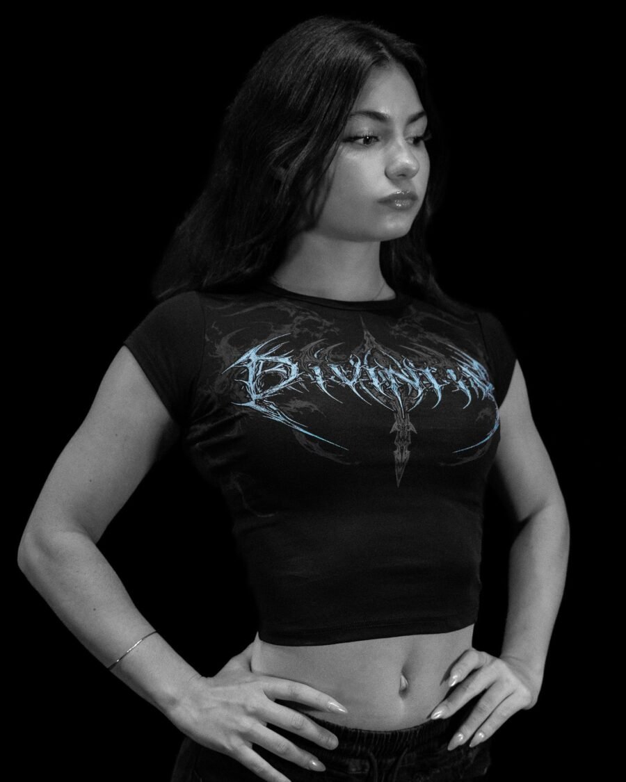 Excalibur Fitted Baby Tee [Frost Agosto ] | BREATHEDIVINITY