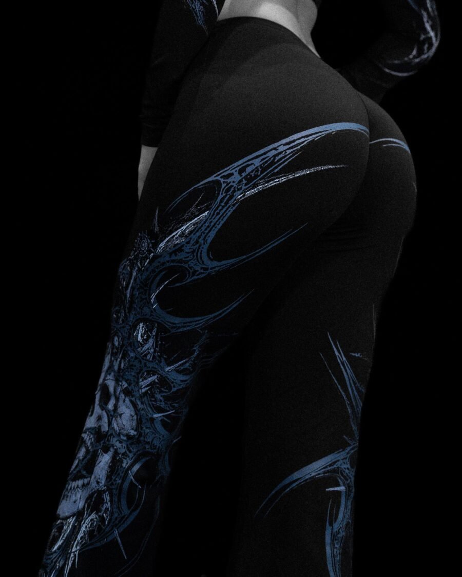 Void Tech™ Soul Decay Flared Leggings [Frost Agosto ] | BREATHEDIVINITY