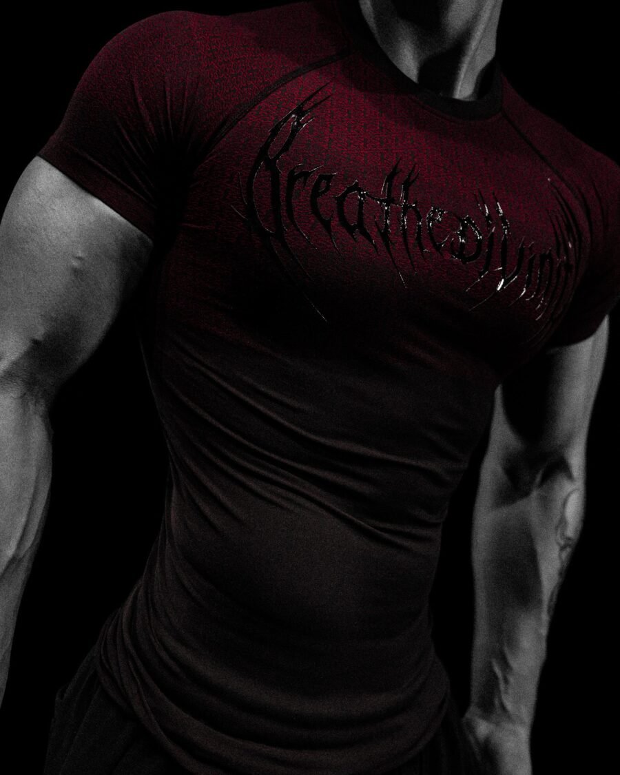 Doom Tech™ Armored Venom Texture Short sleeve Compression [Nightmare Agosto] | BREATHEDIVINITY