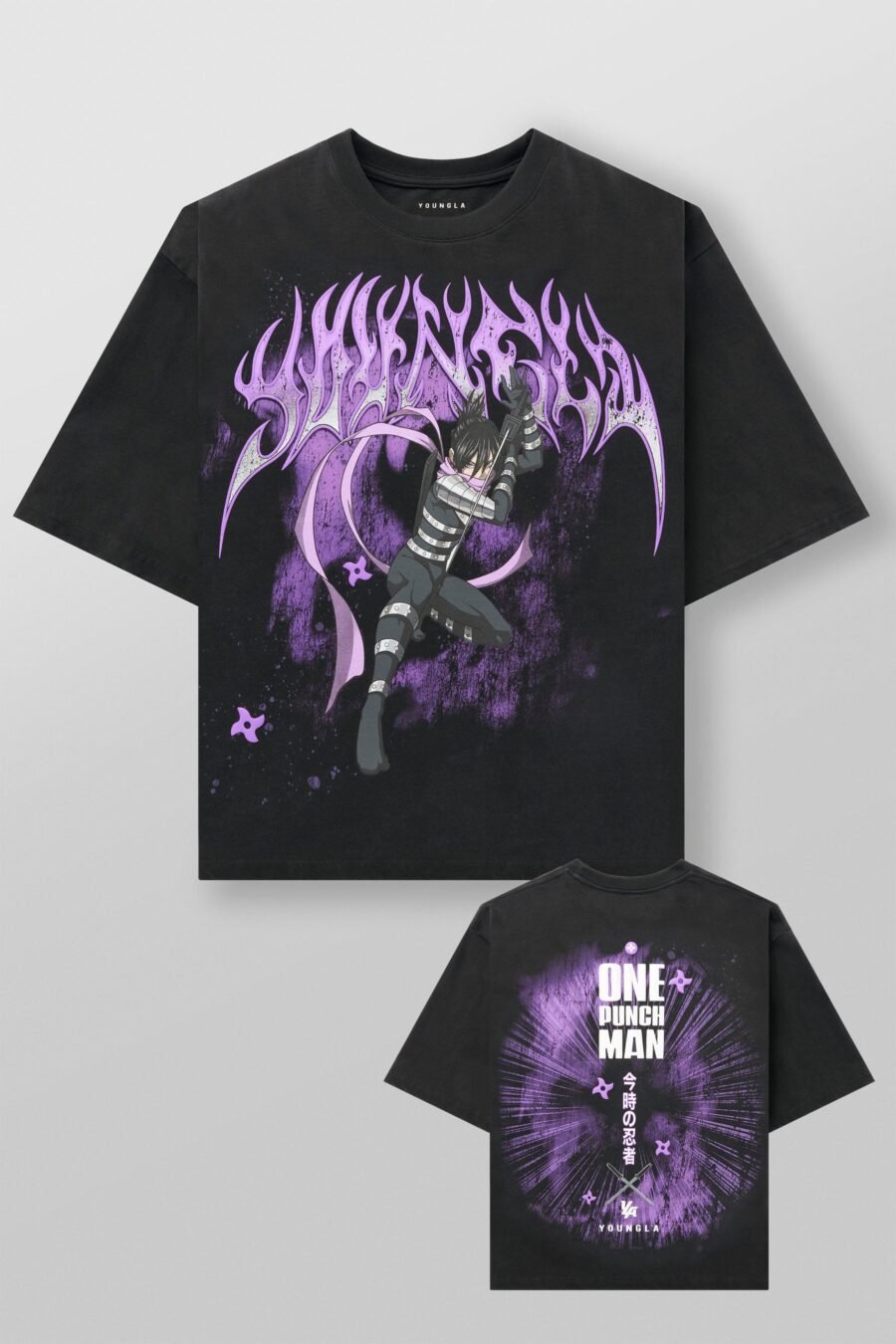 Imagen oficial del diseño YoungLA 4105 One Punch Man Tees Sound Sonic