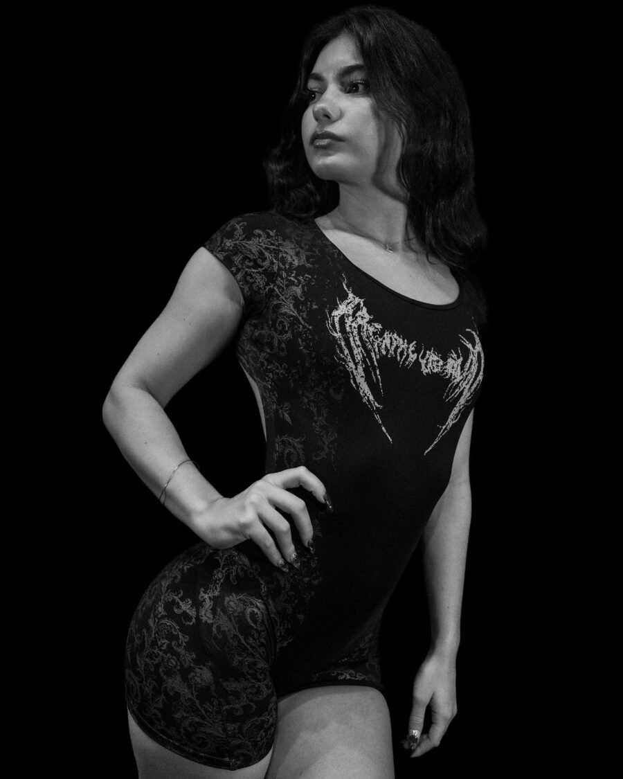 Women's Void Tech™ Regalia Open Back Bodysuit [Void Black Septiembre] | BREATHEDIVINITY