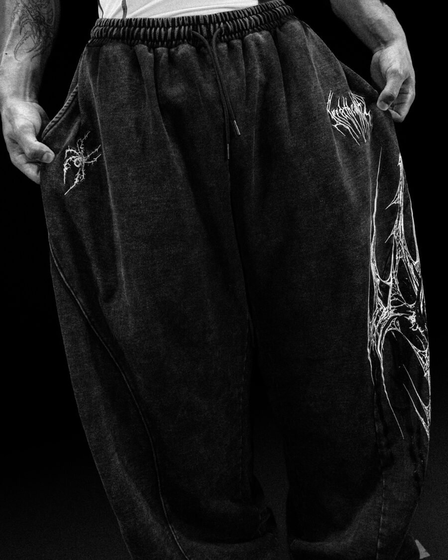 Webbed Venom Texture Uncuffed Sweatpants [Vintage Septiembre] | BREATHEDIVINITY