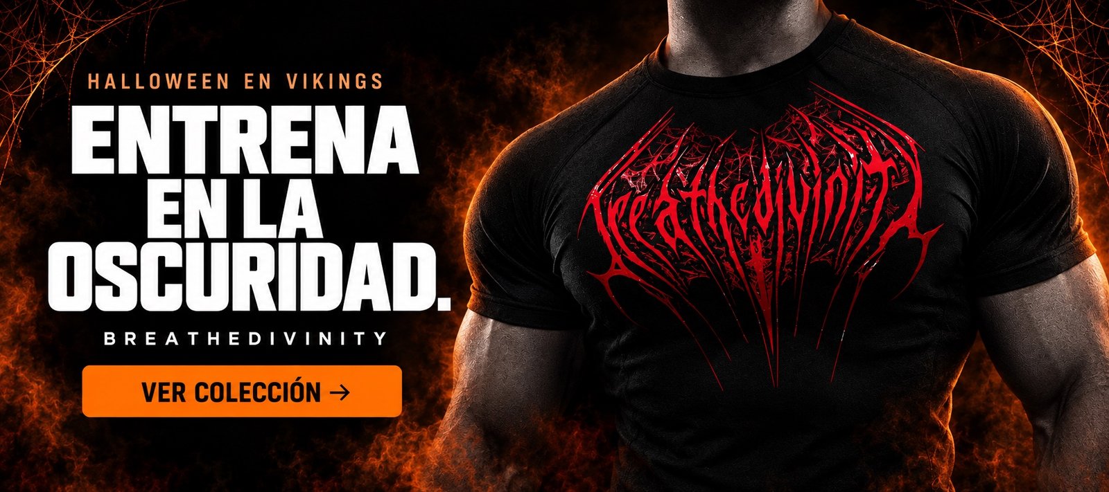 Halloween en Vikings. Entrena en la oscuridad. BreatheDivinity. Ver colección de septiembre.