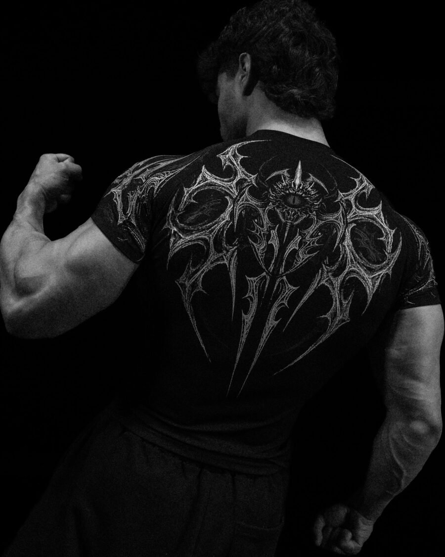 Breathedivinity Void Tech Parasite Short Sleeve Compression Midnight, vista posterior