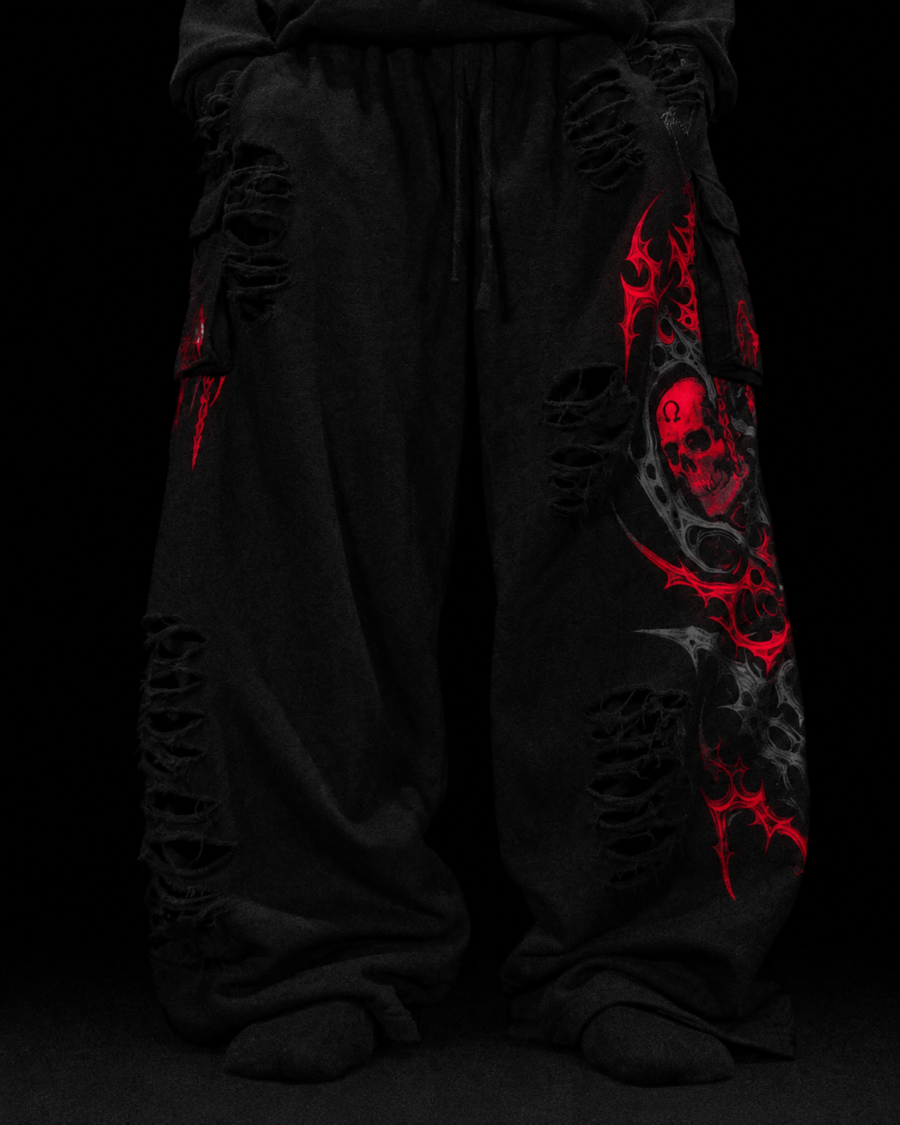 Mens Tarnished Uncuffed Luxury Cargos en color Nightmare de BreatheDivinity, febrero de 2026